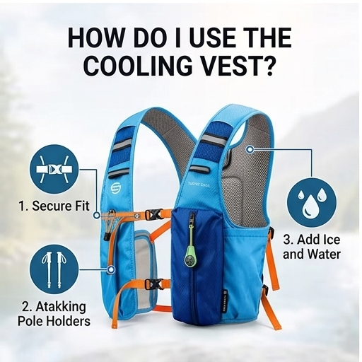 How do I use the cooling vest?